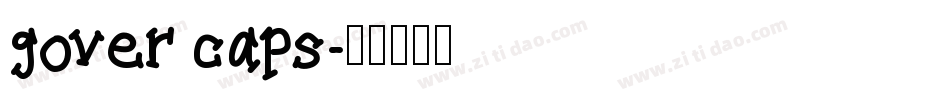 gover caps字体转换